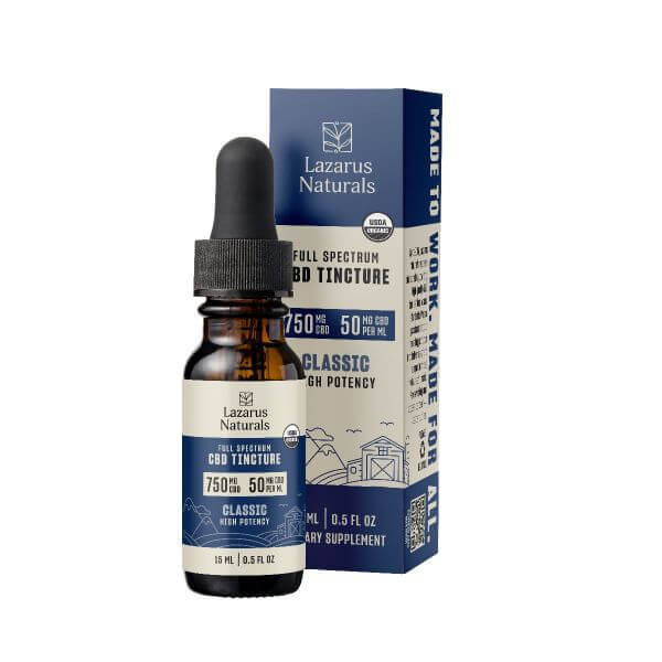 CBD OIL TINCTURE - By Lazarus Naturals