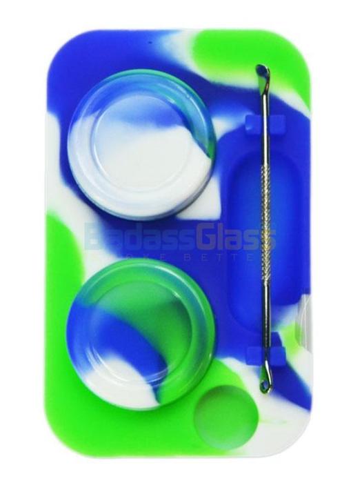 Stash box, Tins and containers Dab Container and Tool Holder - Tye Dye