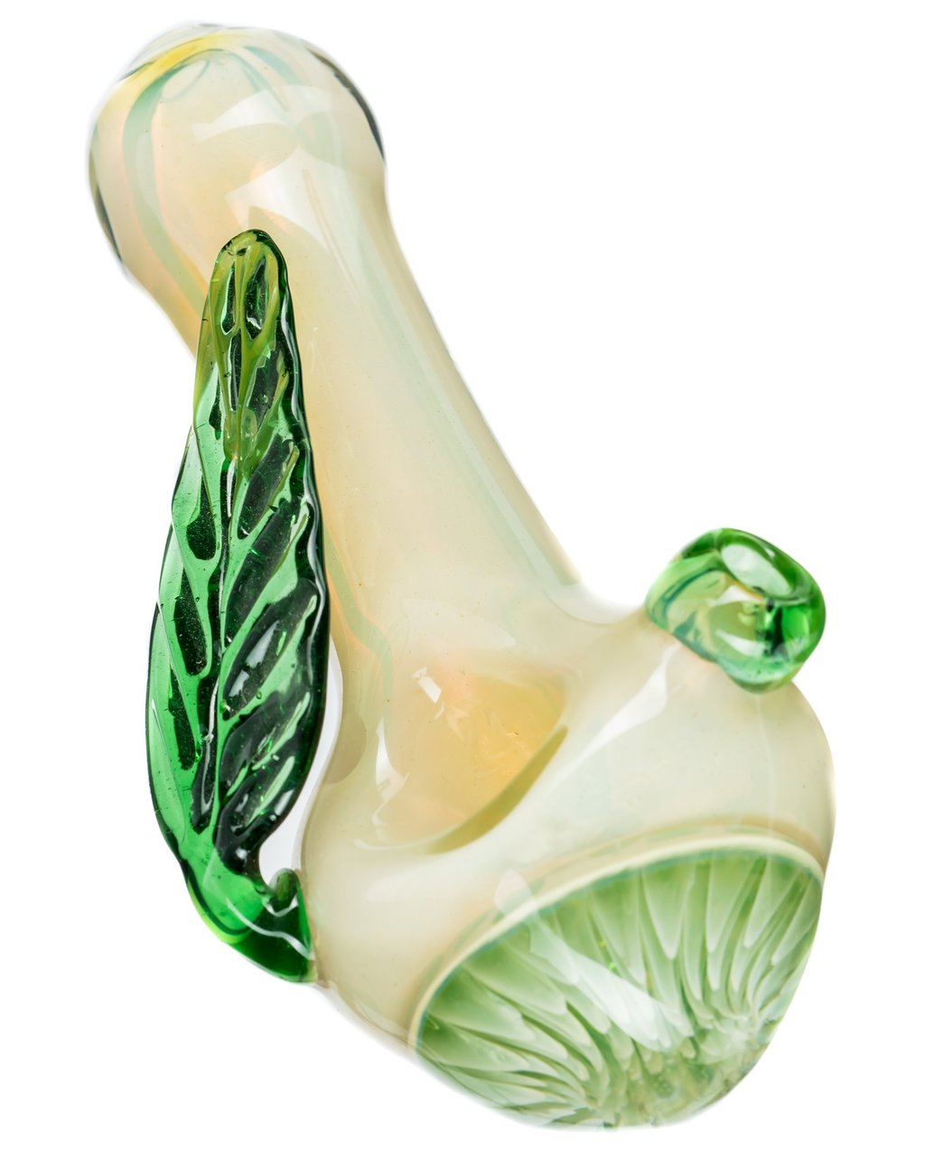 Spoon Pipes Leafy Green Mushroom Milli Spoon Pipe