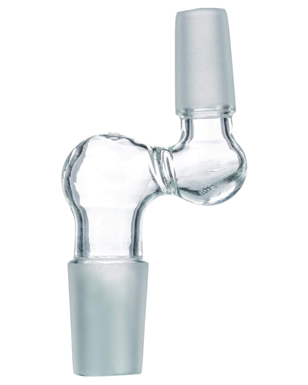 Glass Adapter Step Up 90° Male to Male Adapter