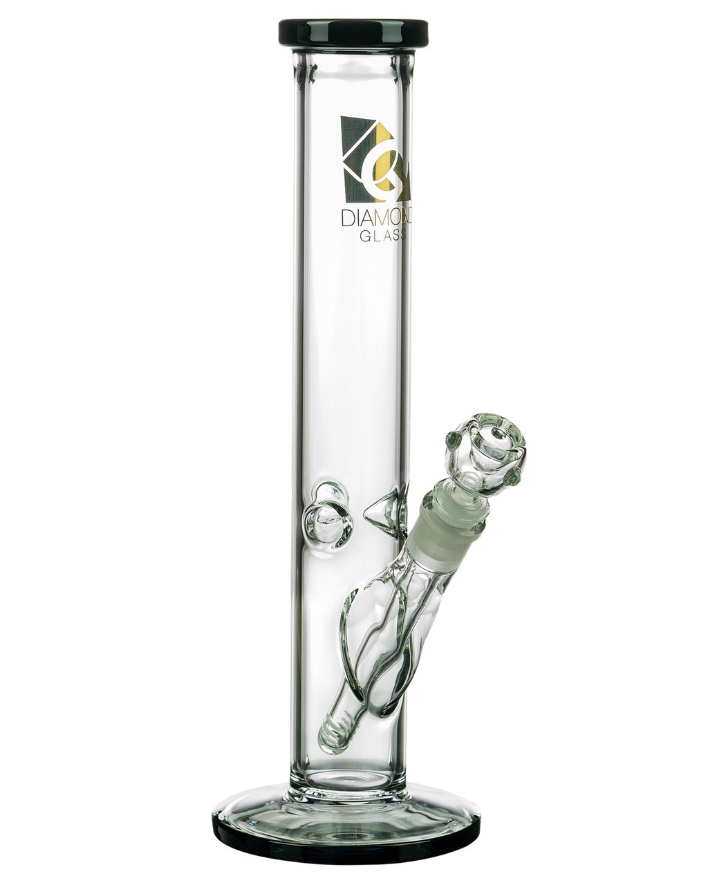 Bongs Diamond Glass - Classic Straight Tube 13''