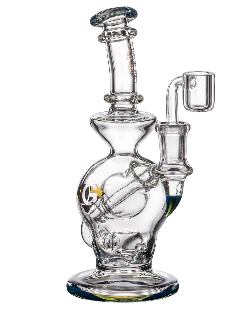 Dab Rigs Diamond Glass - "Rigception" Showerhead Perc Incycler