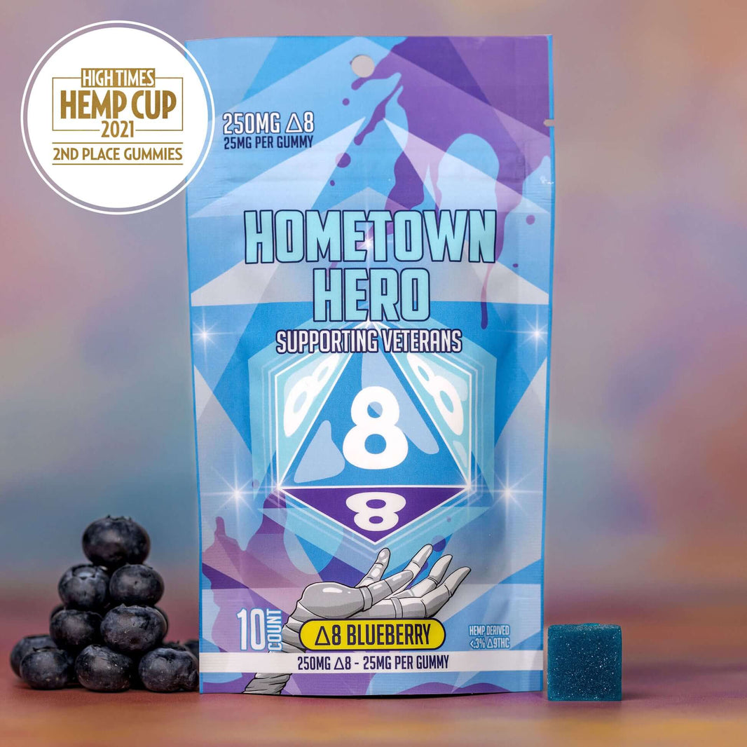 Delta 8 Gummies (Blueberry)