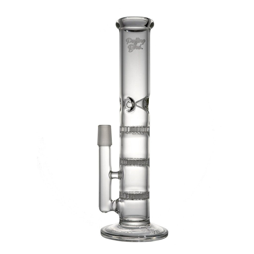 Bongs 10" Straight Tube Honeycomb Perc Bong