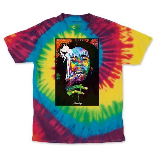 t-shirts Men's Rainbow Bob Pop Art Tie Dye Tee