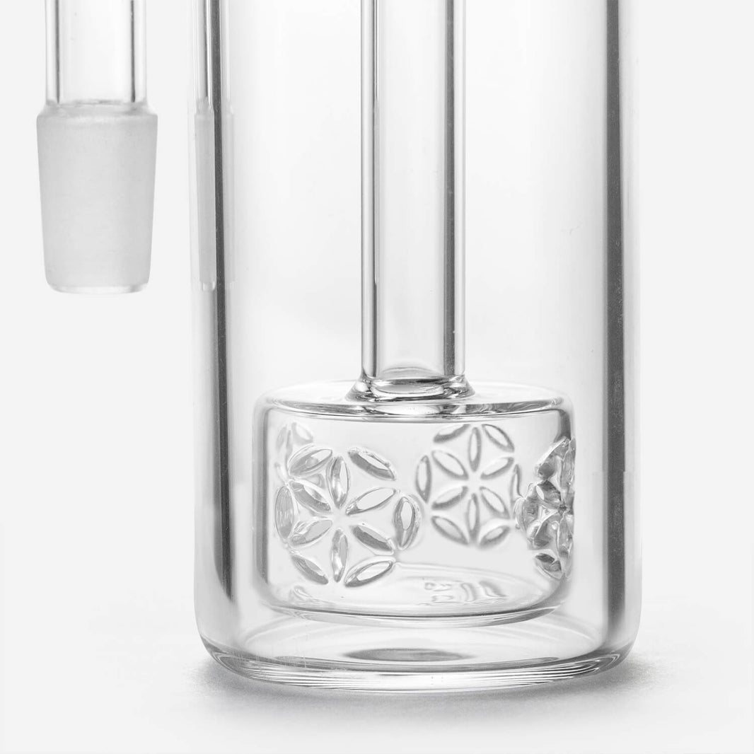 Ash catcher 14mm Ash Catcher With  Flower Carving Perc