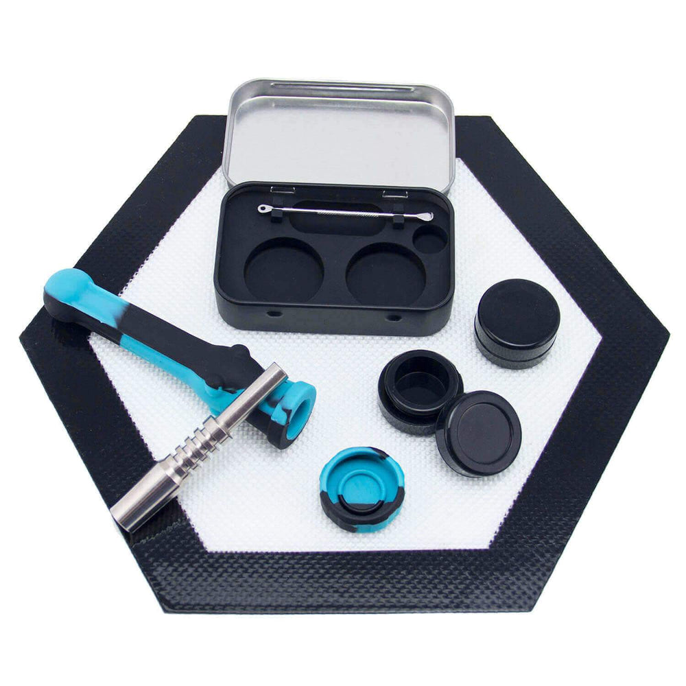Bong Attachments Silicone Honey Straw Kit With Travel Bag