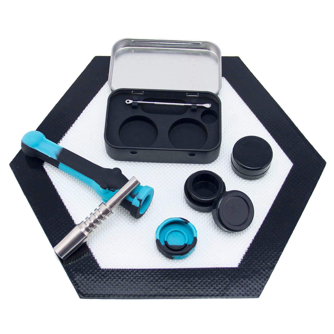 Bong Attachments Silicone Honey Straw Kit With Travel Bag