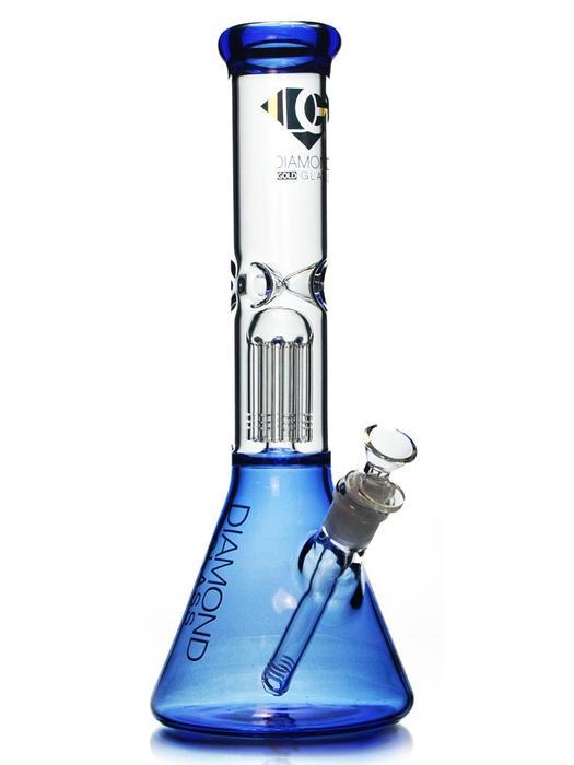 Bongs 13" Tree Perc Bong by Diamond Glass