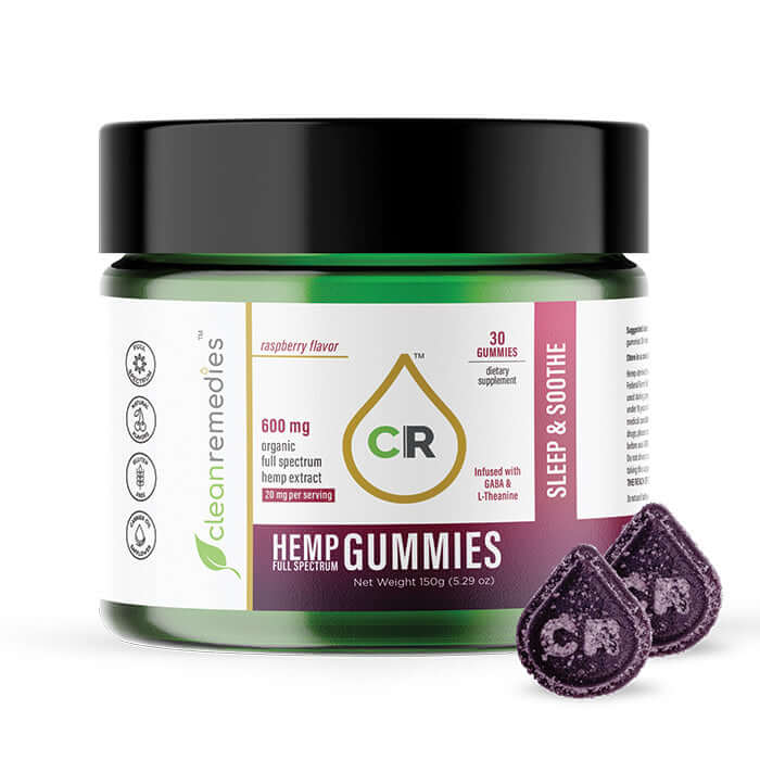 Clean Remedies | Sleep & Soothe CBD Gummies 600mg or 1200mg