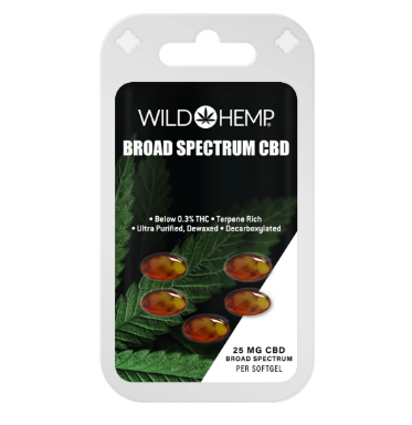 CBD Capsules Wild Hemp CBD Softgels