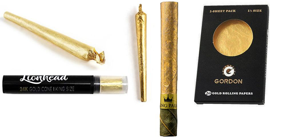 Most Luxurious 24k Gold Rolling Papers & Cones in The World!