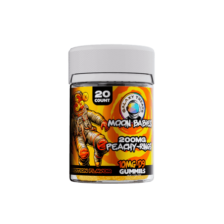PEACHY RINGS D9 GUMMIES (20CT) | Galaxy Treats