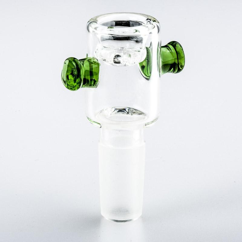 Bong Attachments 14mm Male Bong Bowl With Green Handles
