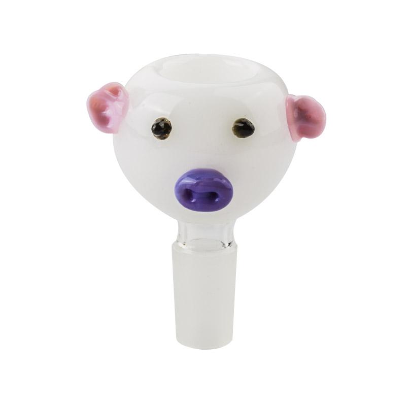 Bong Attachments 14mm Male Funny Pig Bong Bowl