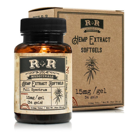 CBD Capsules R+R Medicinals - Softgels