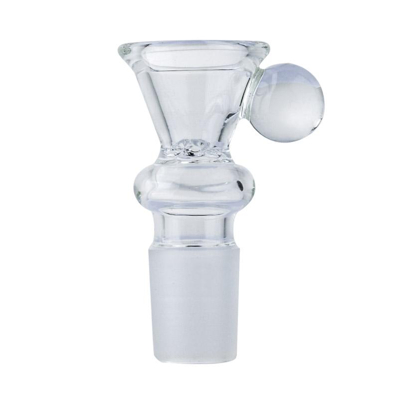 Bong Attachments 18mm Male Funnel Bong Bowl With One Marble