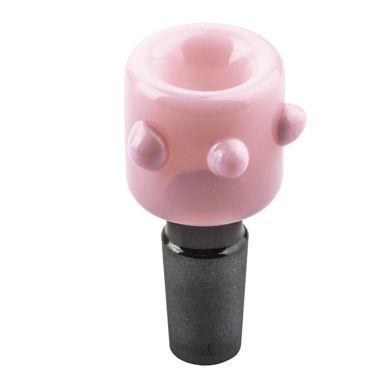 Bong Attachments 18mm Male Pink Glass Bong Bowl