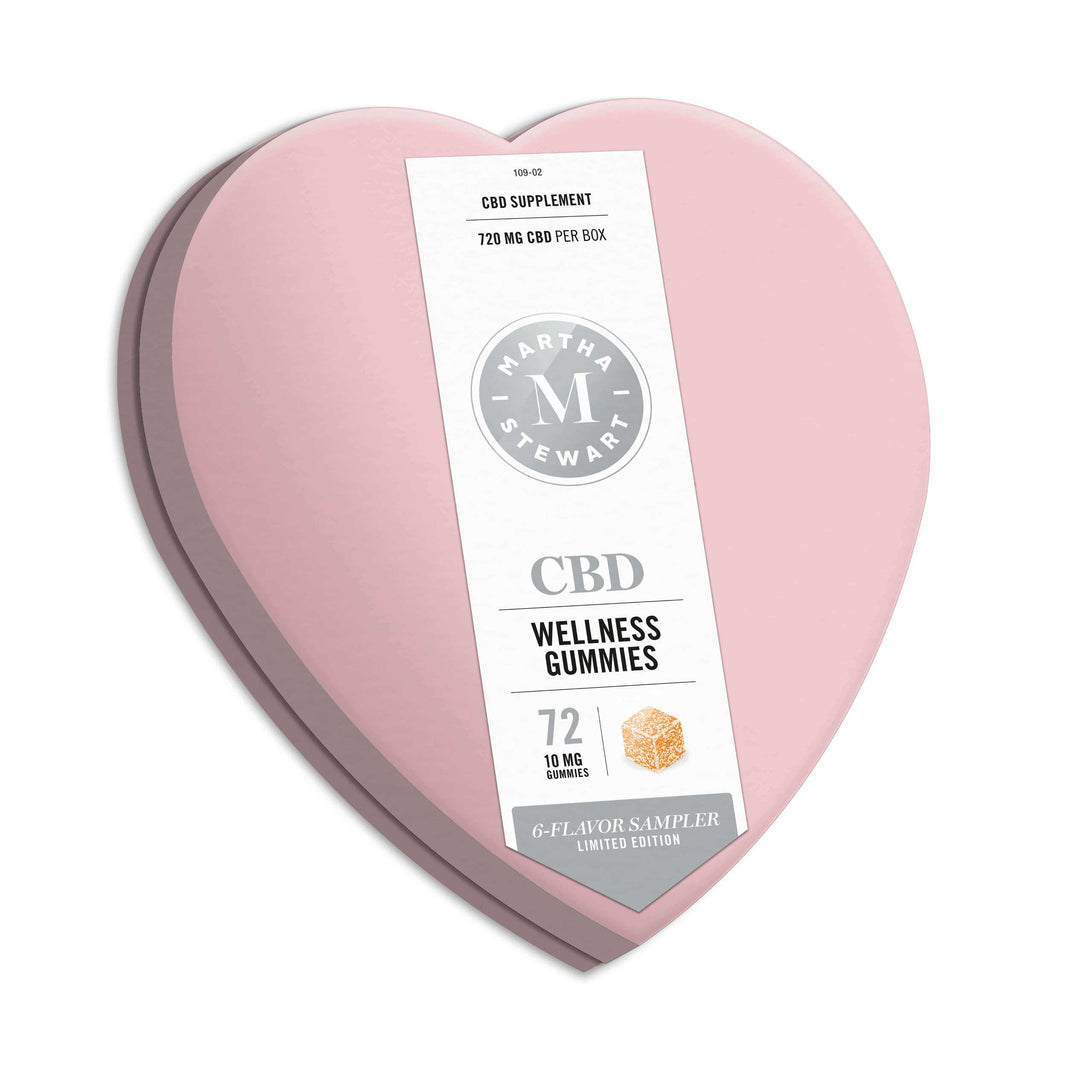Martha Stewart CBD Valentine's Day 6 Flavor Sampler, Wellness Gummies
