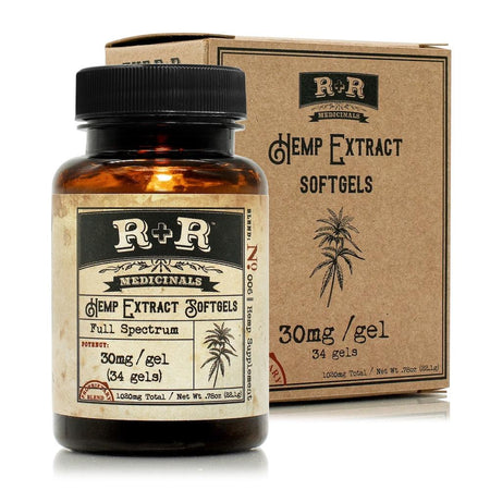 CBD Capsules R+R Medicinals - Softgels 30mg