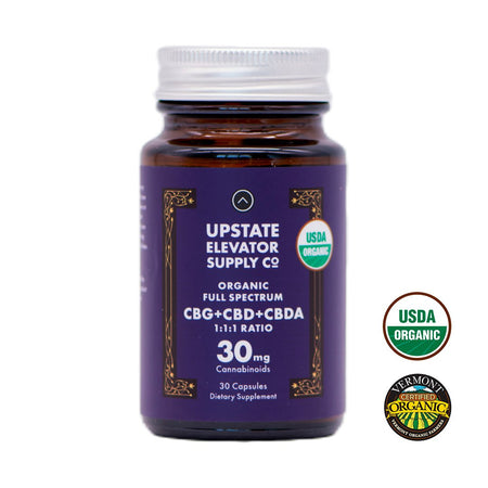 30mg Organic Full Spectrum CBG+CBD+CBDA Capsules
