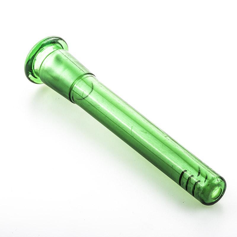 Bong Attachments 5.5" 18mm To 14mm Inside-Cut Slitted Diffuser Downstem (Green)