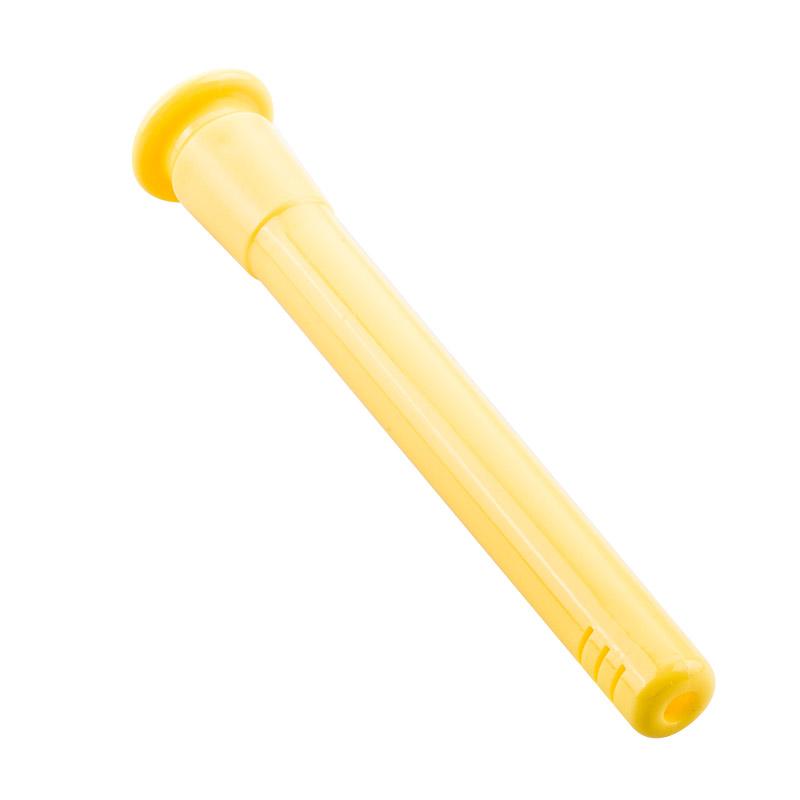 Bong Attachments 5.5" 18mm To 14mm Slitted Diffuser Downstem (Yellow)