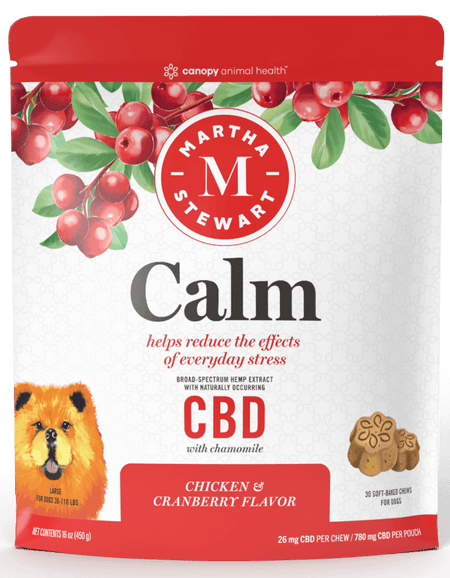 Martha Stewart CBD Calm Chicken and Cranberry Flavor Soft Baked Chews