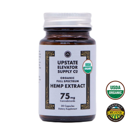 75mg Organic Full Spectrum CBD Capsules