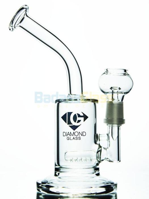 Glass bongs 8" Bent Neck Oil Rig by Diamond Glass