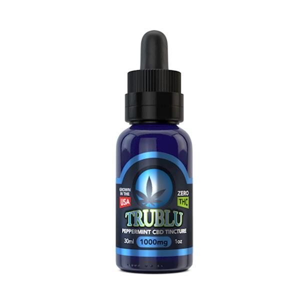 CBD Tinctures Blue Moon Hemp - CBD Tincture - Tru Blu Peppermint - 1000mg