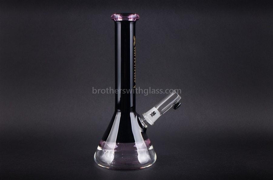 Dab rigs Mathematix Glass 9 inch Classy Beaker Dab Rig - Black and Purple