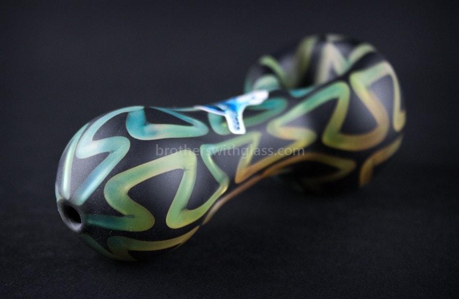 Hand pipe Chameleon Glass Desiderata Sand Blasted Hand Pipe - Onyx