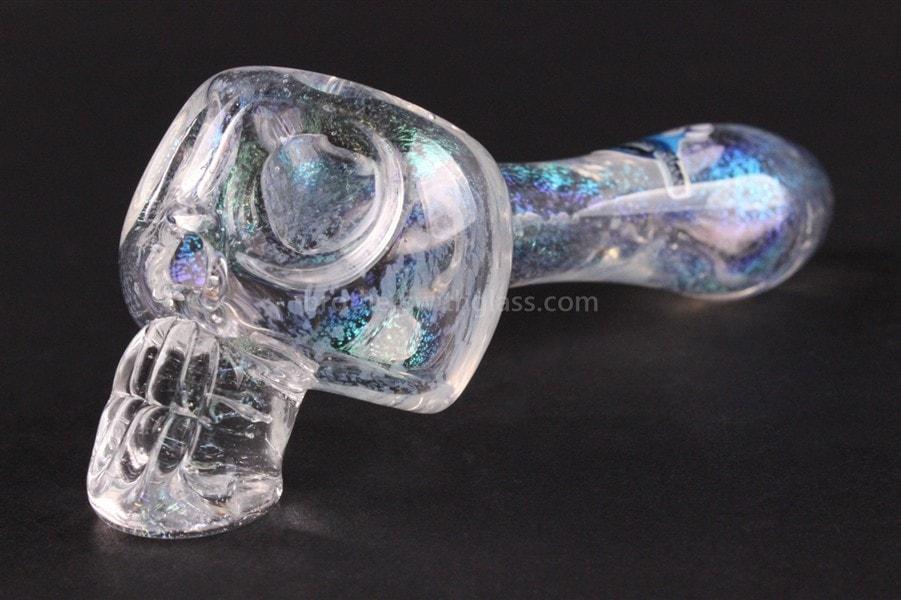 Hand pipe Chameleon Glass Crystal Skull Dichro Hand Pipe