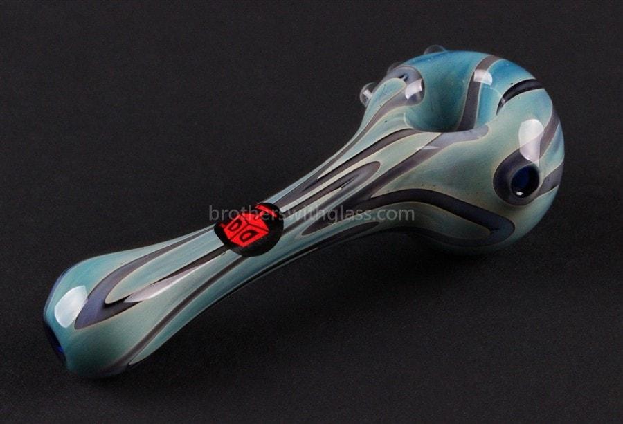 Hand pipe Mathematix Glass Cobalt Fumed Lines Hand Pipe