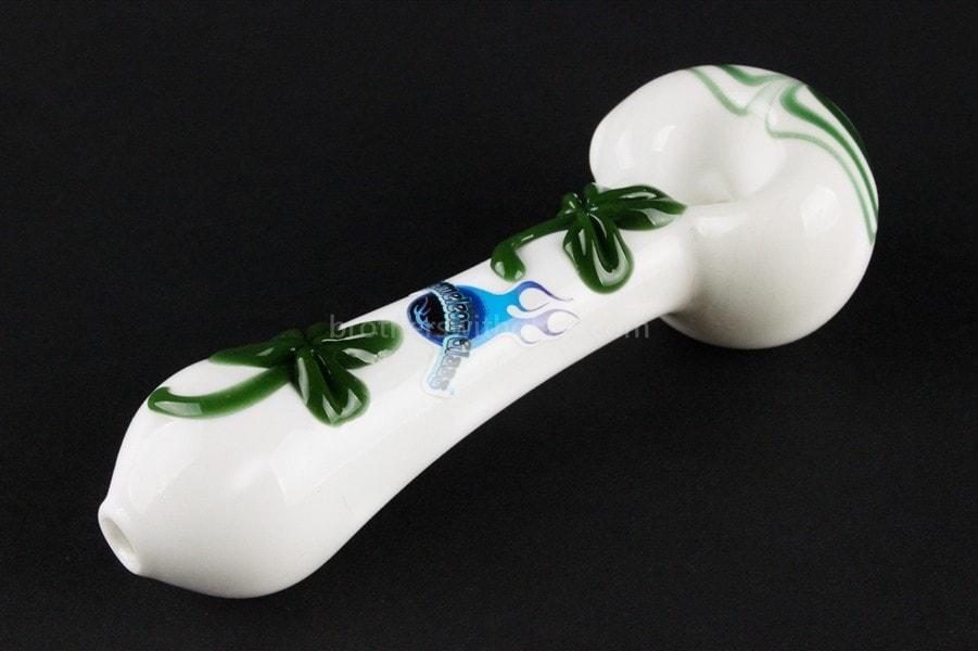 Hand pipe Chameleon Glass Lucky Charm Hand Pipe - White