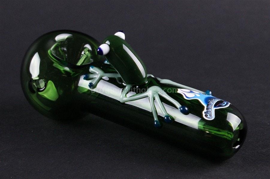 Hand pipe Chameleon Glass Froggy Frog Hand Pipe - Green