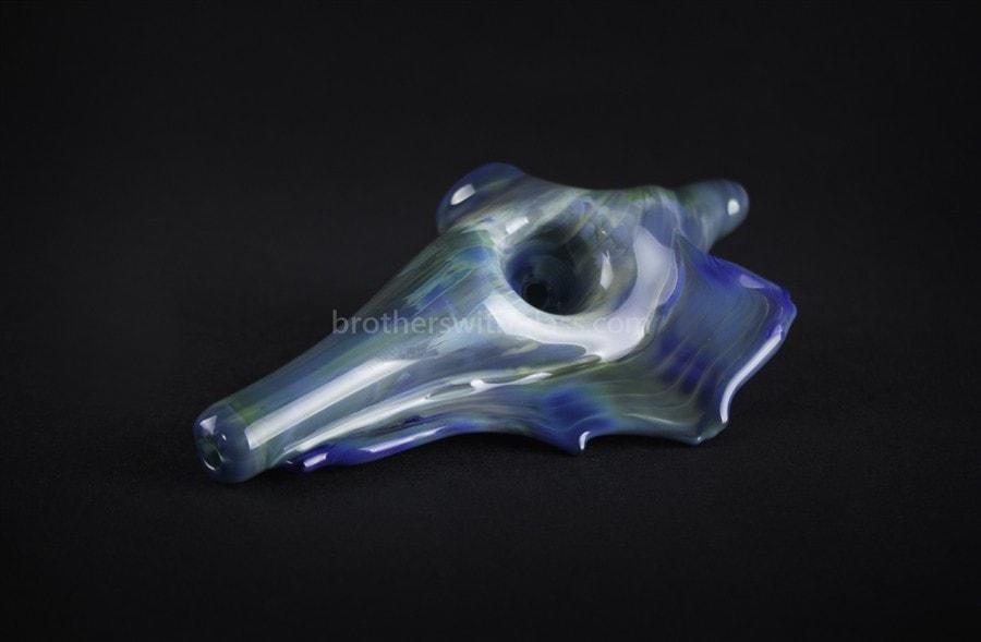 Hand pipe Chameleon Glass Conch Mollusk Shell Hand Pipe
