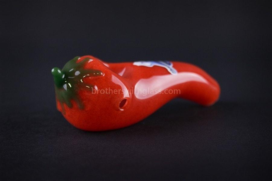 Hand pipe Chameleon Glass Red Poblano Chili Pepper Hand Pipe