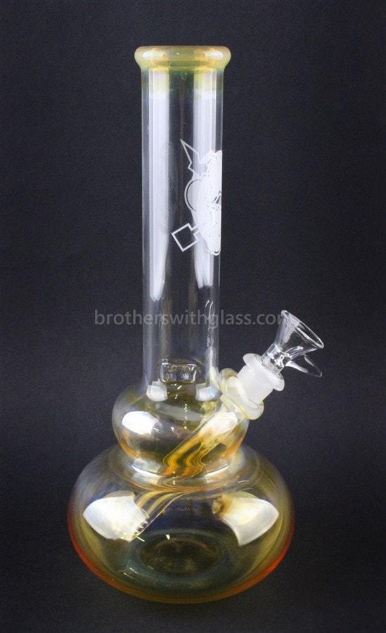 Glass pipes HVY Glass 10 In Double Bubble Water Pipe Fumed