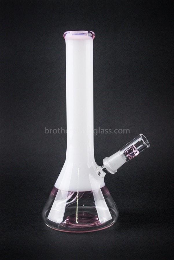 Dab rigs Mathematix Glass 9 inch Classy Beaker Dab Rig - Pink and White