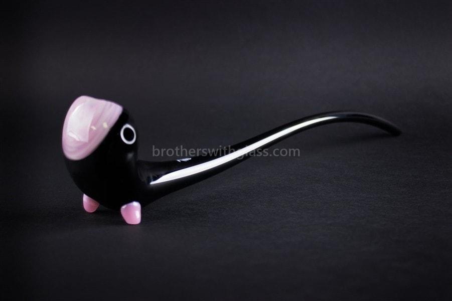 Hand pipe Mathematix Glass 13 In Black Gandalf Hand Pipe - Pink Slyme