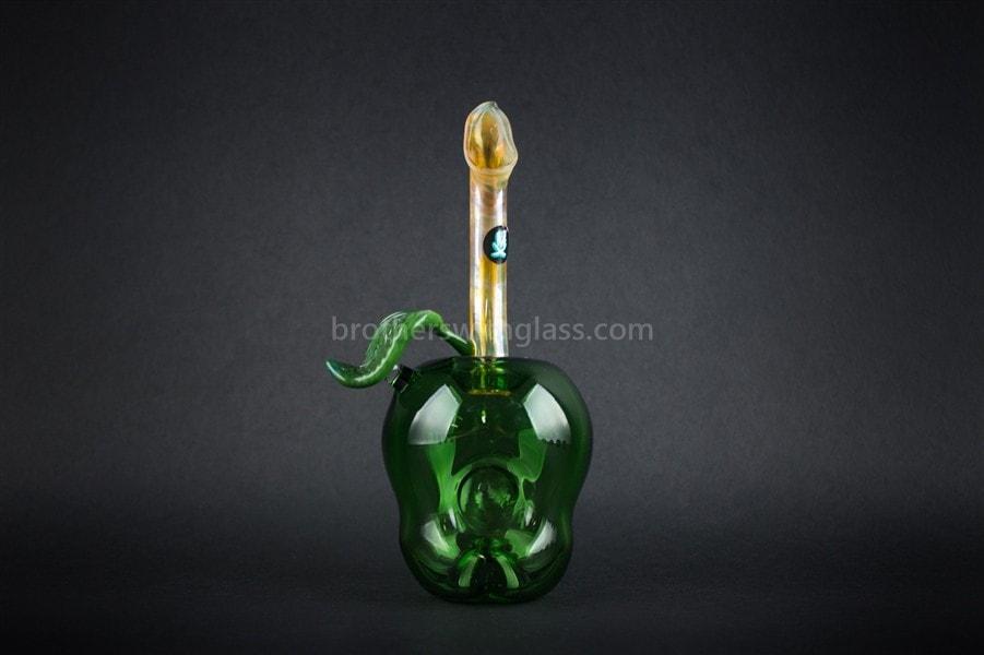 Hand pipe Mathematix Glass Artistic Green Apple Hand Pipe