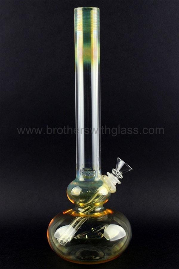 Glass pipes HVY Glass WRKD Fumed Bubble Bottom Water Pipe