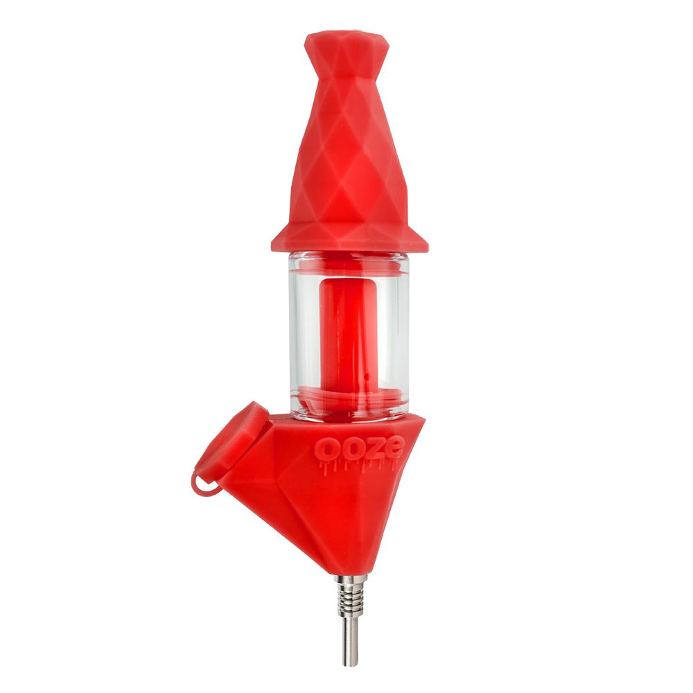 pipes Ooze Bectar Silicone Water Pipe & Nectar Collector - Scarlet