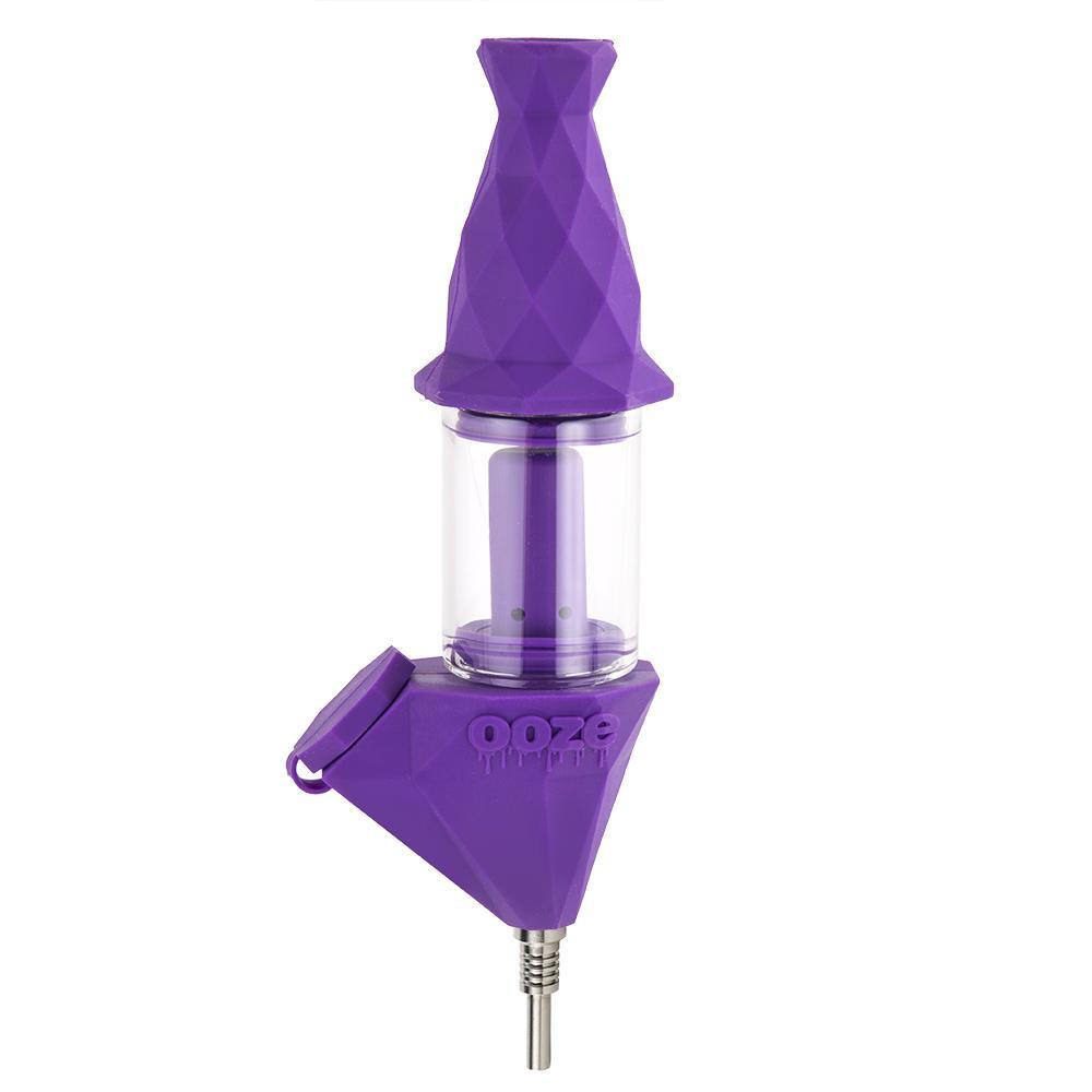 pipes Ooze Bectar Silicone Water Pipe & Nectar Collector - Ultra Purple