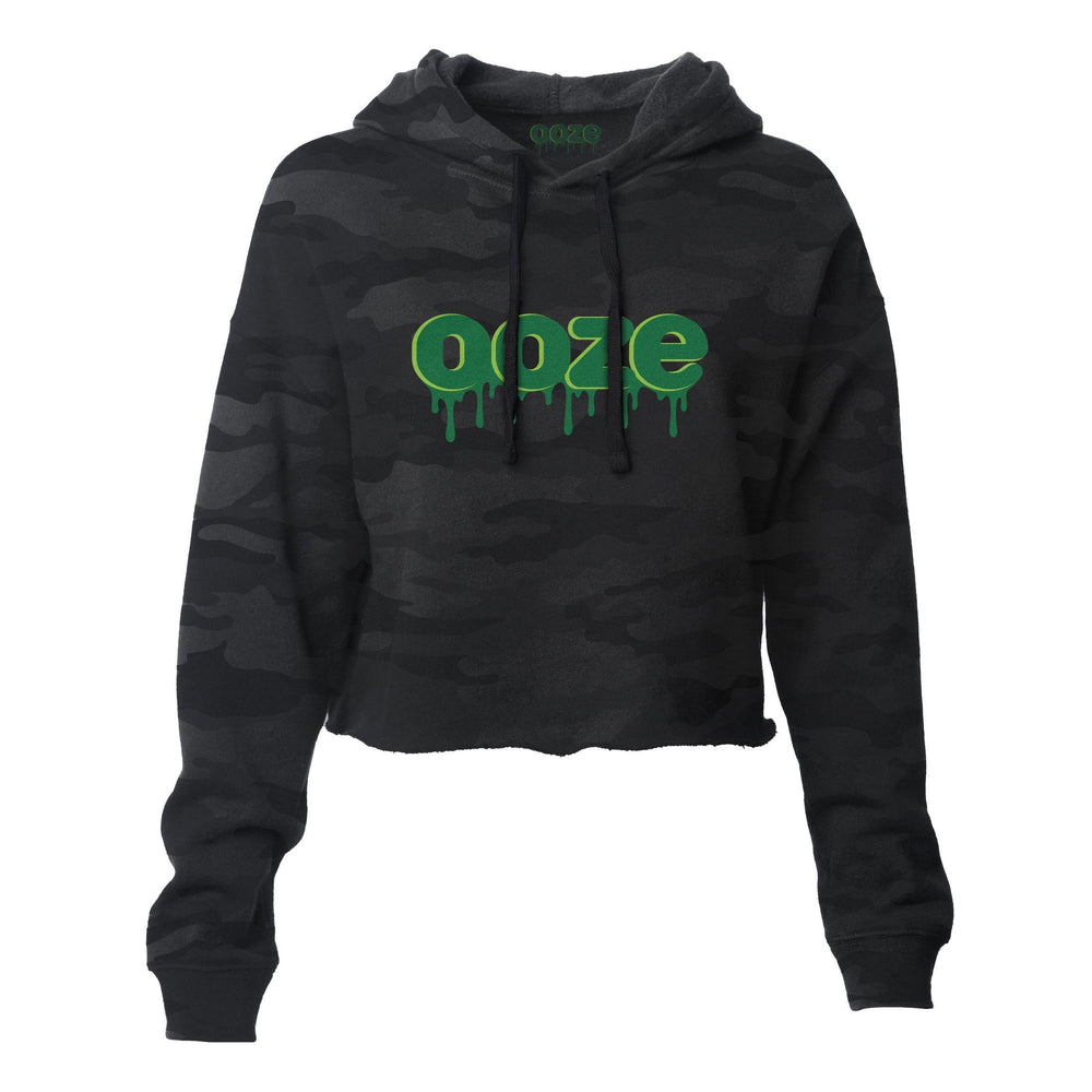 hoodies Ooze Camo Cropped Hoodie