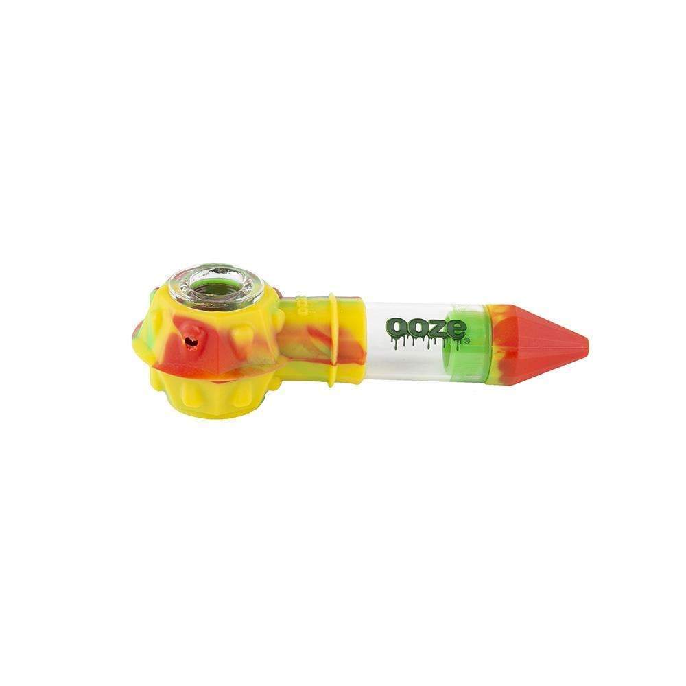 pipes Ooze Bowser Silicone Glass Pipe - Rasta