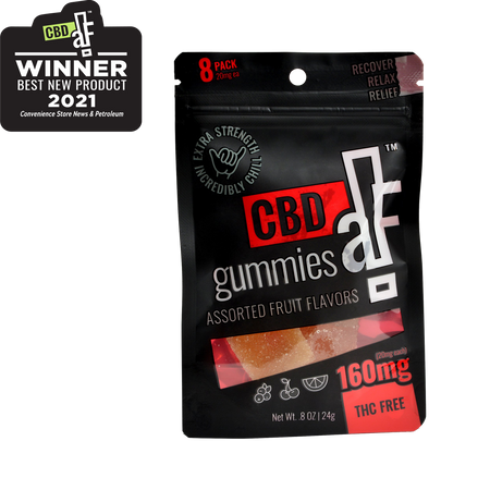CBDaF! GUMMIES 160MG 8 CT FRUIT FLAVORS