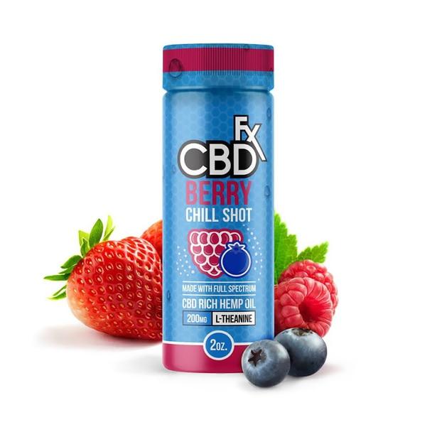 CBD Edibles CBDfx - CBD Drink - Berry Chill Shot - 20mg